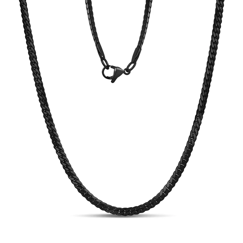 Flache Miami Cuban Link Kette