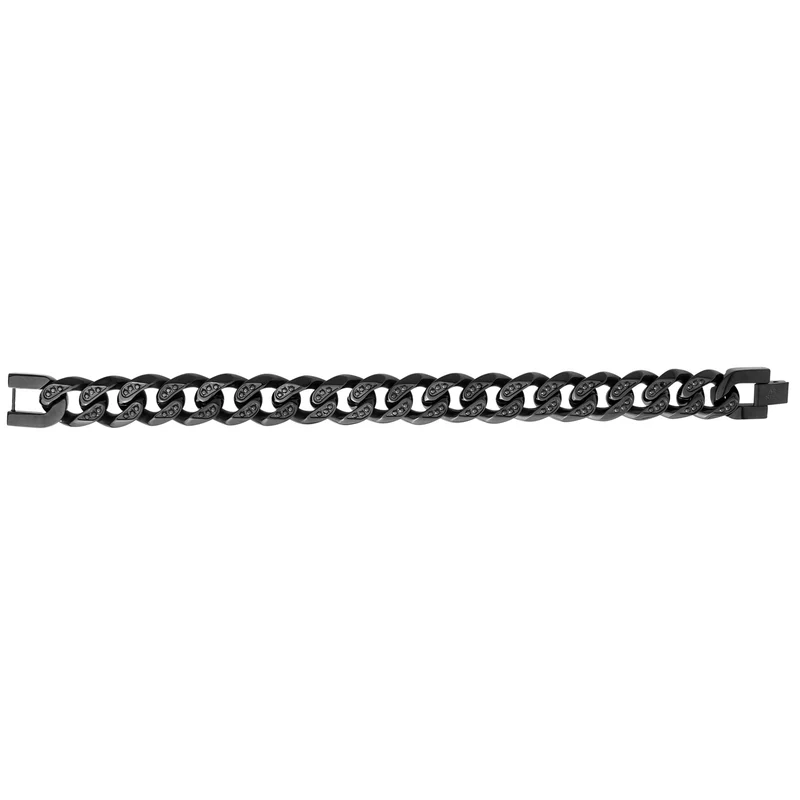 14mm Steinbesetztes kubanisches Gliederarmband