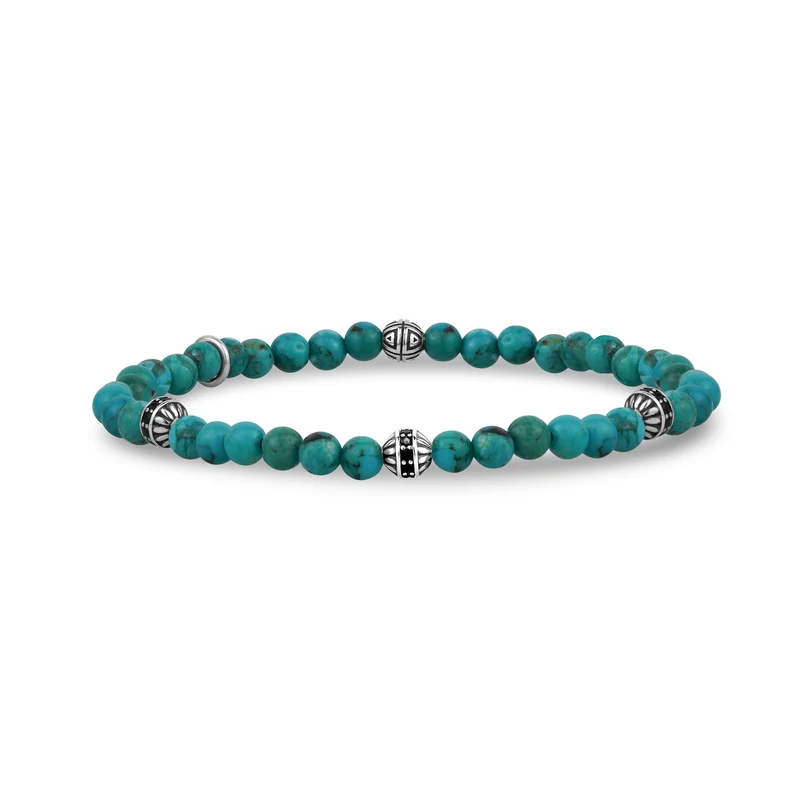 Türkis-Rätsel-Perlenarmband