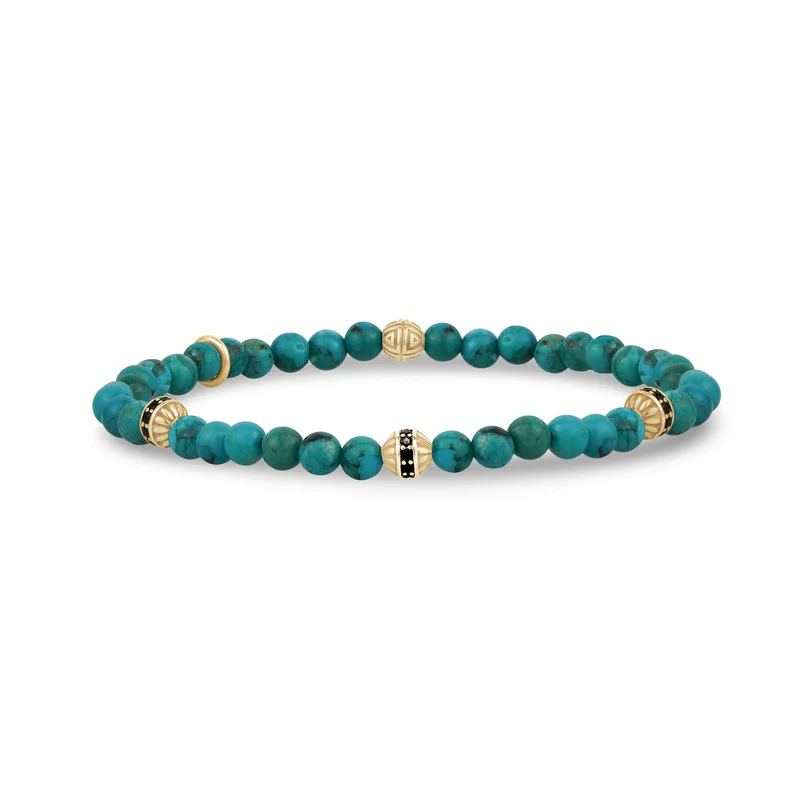 Türkis-Rätsel-Perlenarmband