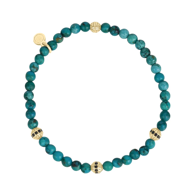 Türkis-Rätsel-Perlenarmband