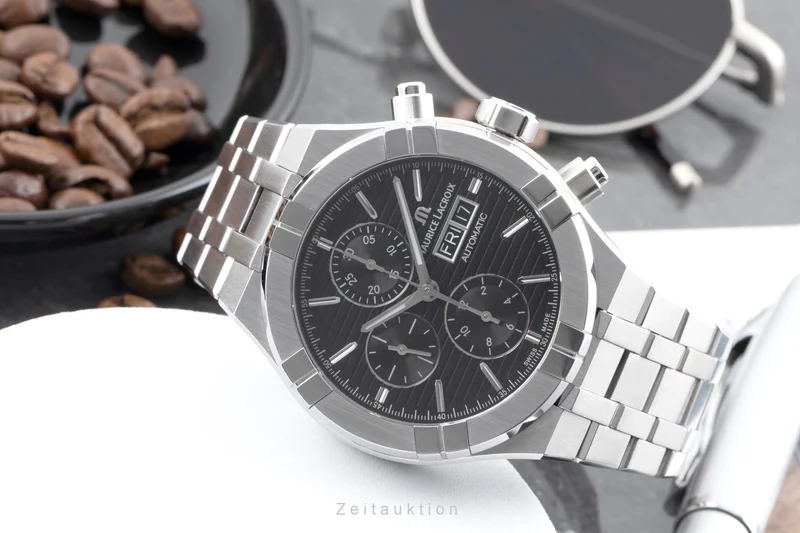 Maurice Lacroix Aikon chronograph steel automatic men's watch AI6038-SS002-330-1 LP: 3400EUR [2604785]
