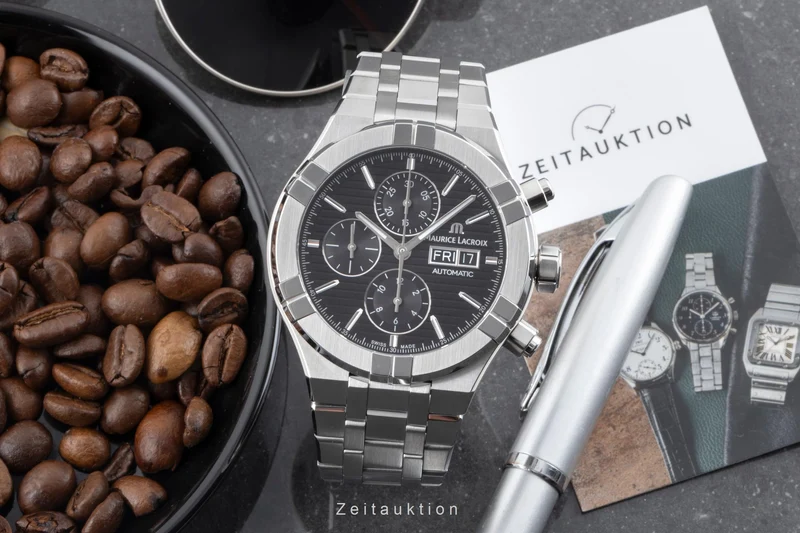 Maurice Lacroix Aikon chronograph steel automatic men's watch AI6038-SS002-330-1 LP: 3400EUR [2604785]