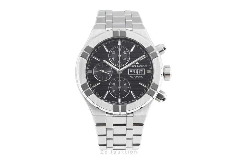 Maurice Lacroix Aikon chronograph steel automatic men's watch AI6038-SS002-330-1 LP: 3400EUR [2604785]