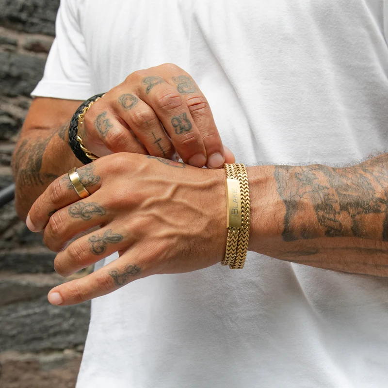 7mm mattes Goldband