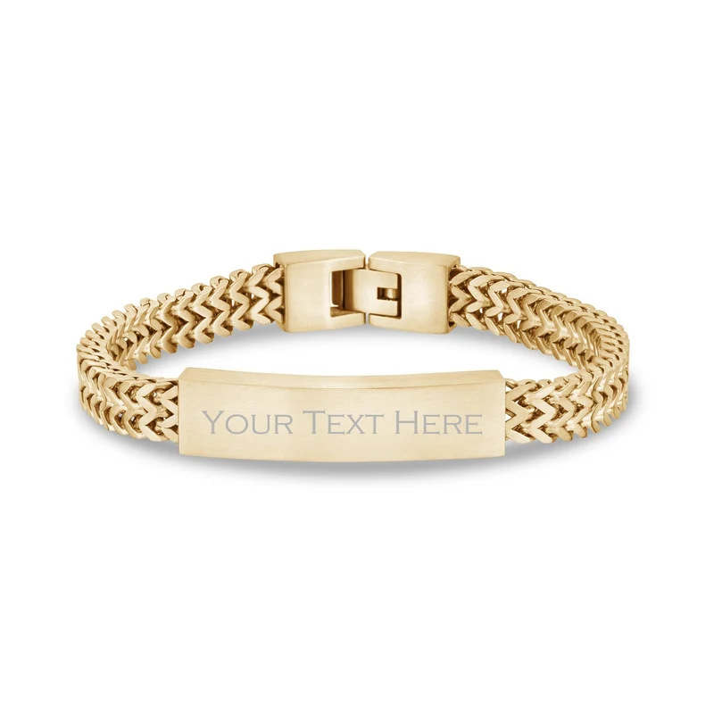 Doppeltes Franco Link ID-Armband