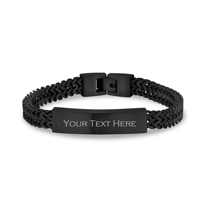 Doppeltes Franco Link ID-Armband