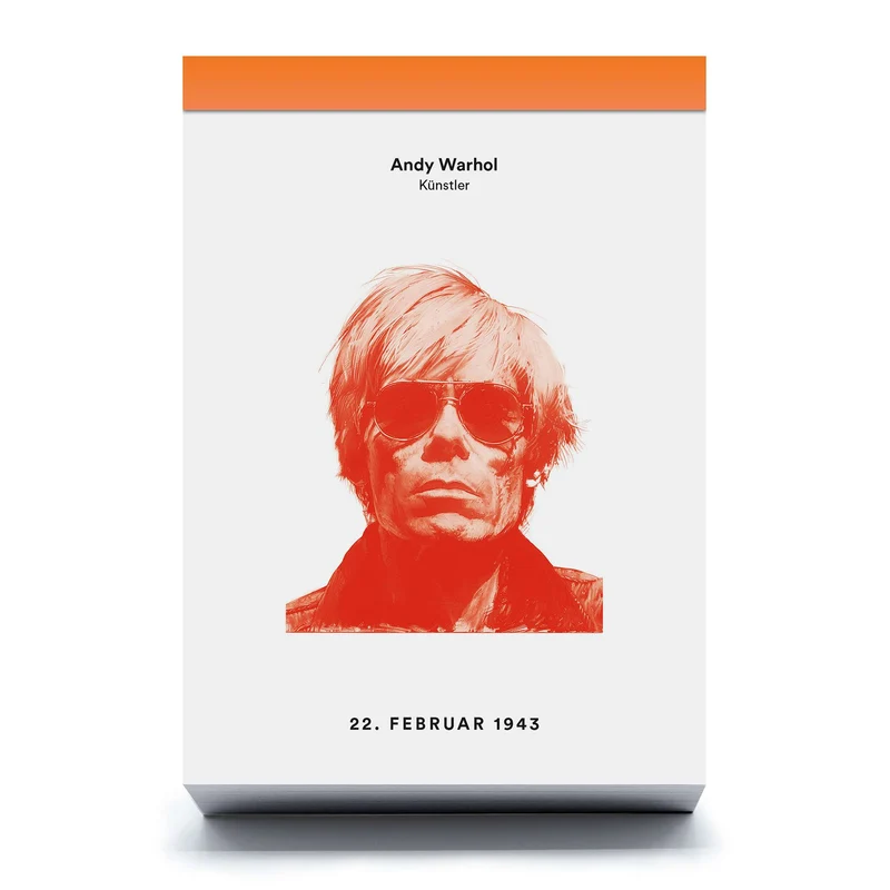 THE FAMOUS DIE YOUNG | Immer währender Kalender mit 365 spannende Kurzbiografien - 16x11,5 cm | seltmann+söhne