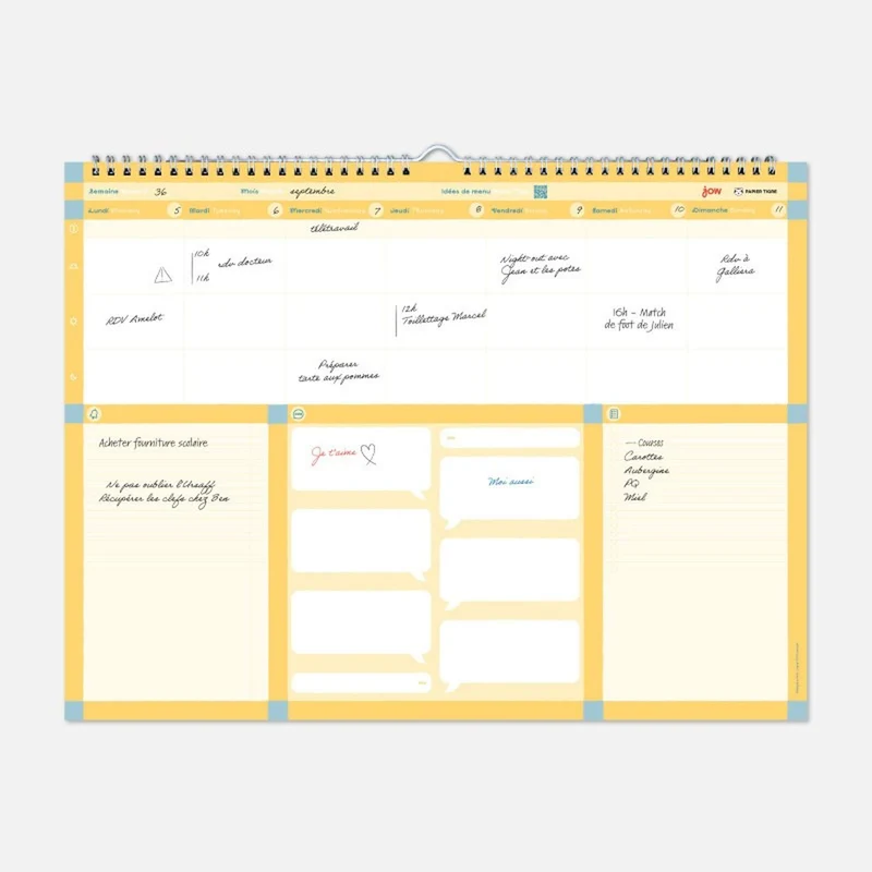 Wochenplaner "Le Planning Hebdo" – Papier · 40×31 cm | Papier Tigre