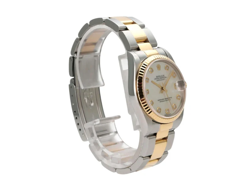 Rolex Datejust 31 Edelstahl Gelbgold 78273 Perlmutt Diamant