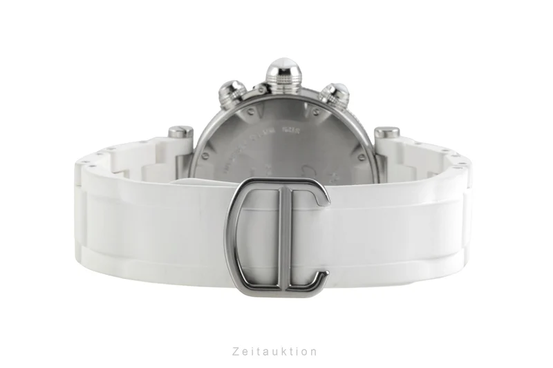 Cartier Pasha chronograph steel quartz women's watch W3140005 [2604718]