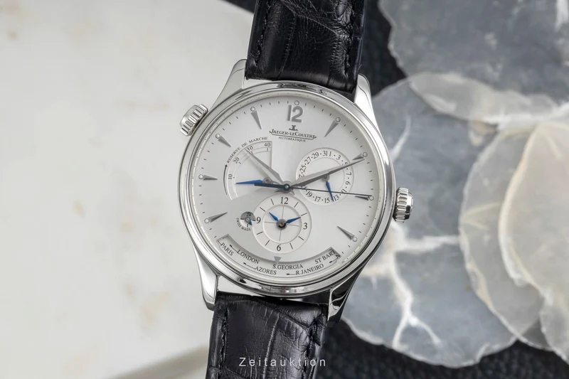 Jaeger LeCoultre Master Geographic steel automatic men's watch Q1428421 , 176.8.29.S LP: 17400EUR [2604681]