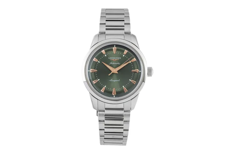 Longines Conquest Heritage steel automatic men's watch L1.649.4.02.6 LP: 3300EUR [2604559]