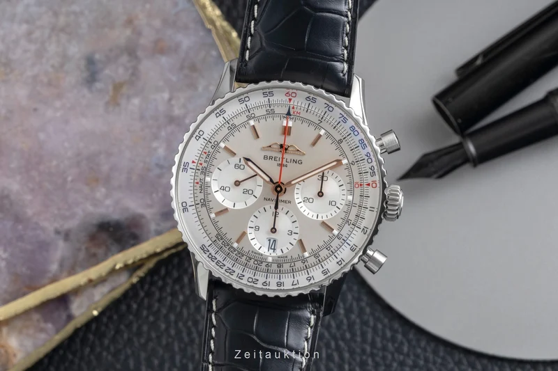 Breitling Navitimer 01 chronograph steel automatic men's watch AB0139211G1P1 LP: 9500EUR [2604575]