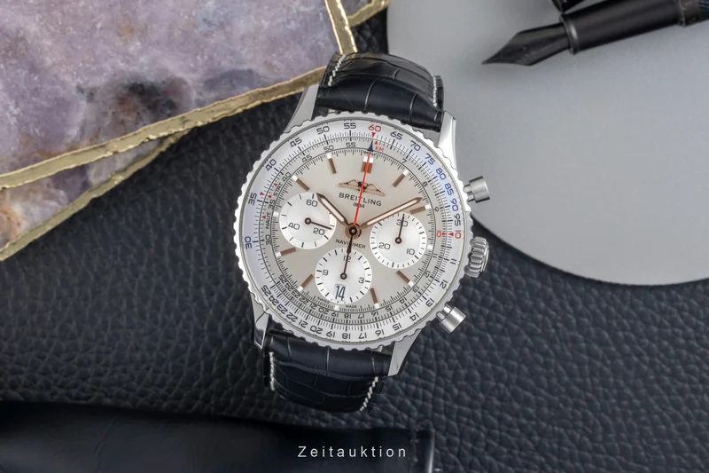 Breitling Navitimer 01 chronograph steel automatic men's watch AB0139211G1P1 LP: 9500EUR [2604575]