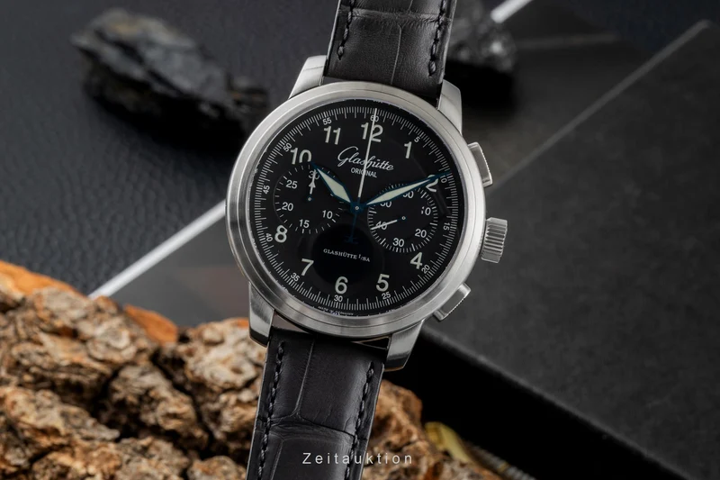 Glashütte Navigator chronograph steel automatic men's watch 39-34-17-17-04 [2604753]