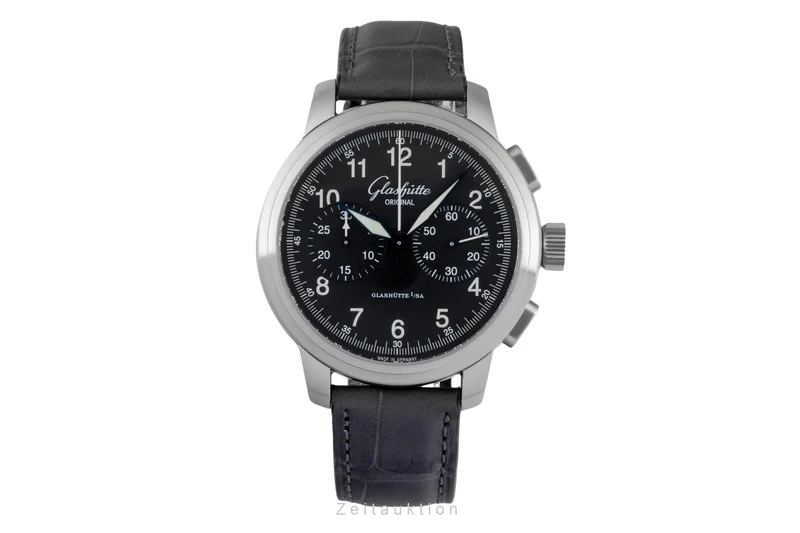 Glashütte Navigator chronograph steel automatic men's watch 39-34-17-17-04 [2604753]