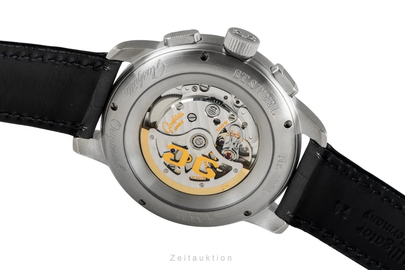 Glashütte Navigator chronograph steel automatic men's watch 39-34-17-17-04 [2604753]