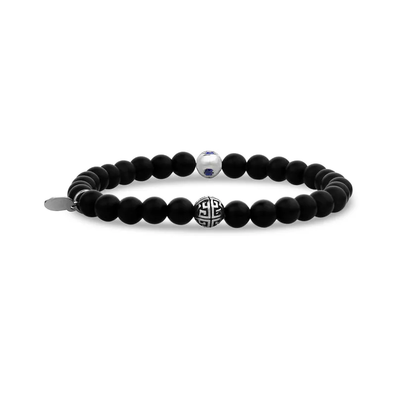 6mm Evil Eye Stein Perlenarmband