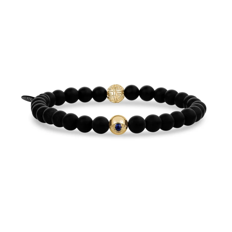 6mm Evil Eye Stein Perlenarmband