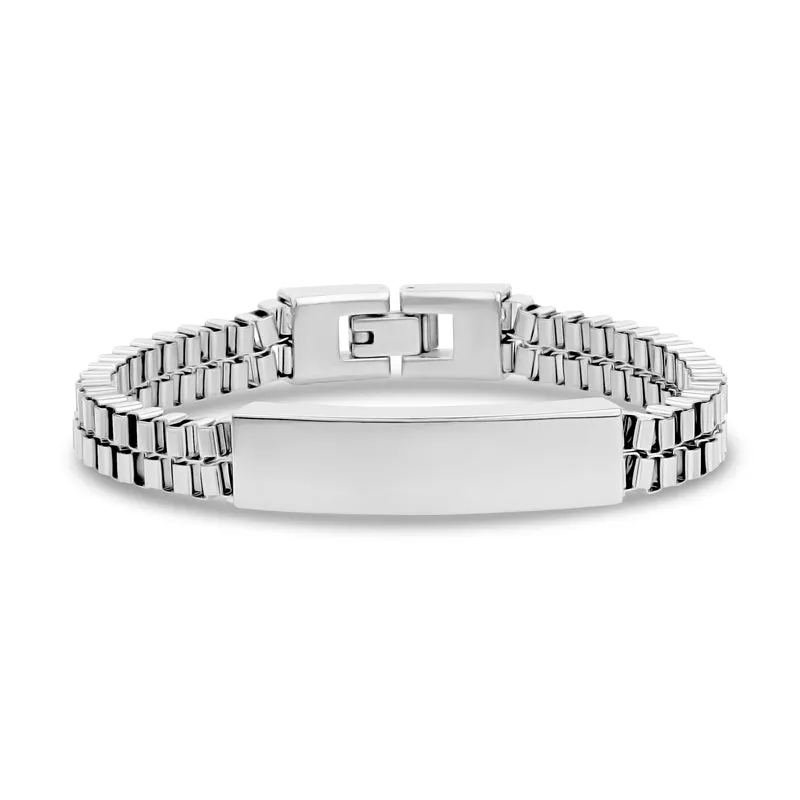 Zweireihiges Box Link ID-Armband