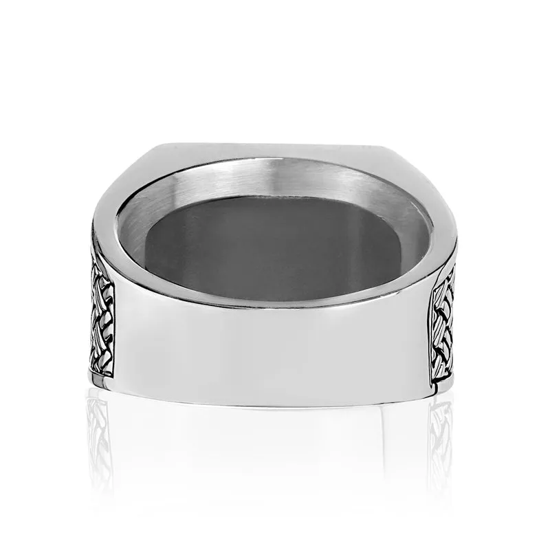 Schwarzer Onyx Siegelring