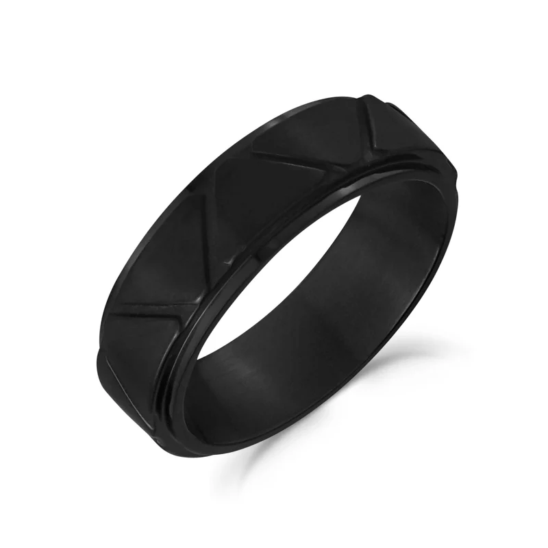 7mm Dreieck Design Band
