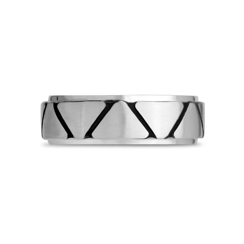 7mm Dreieck Design Band