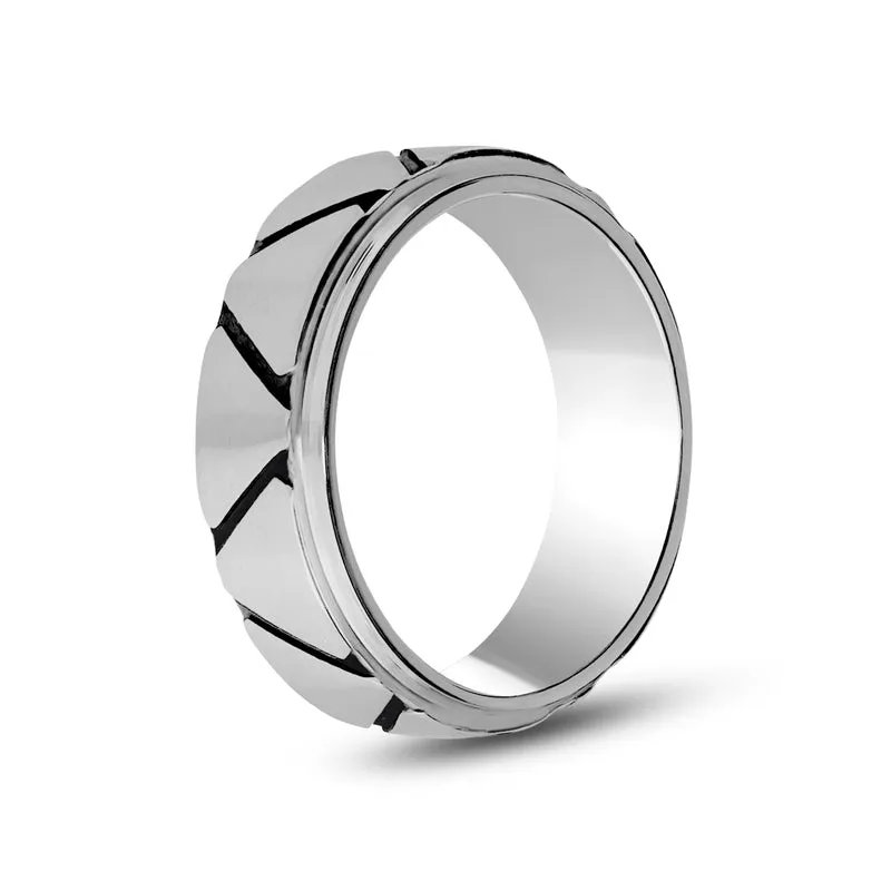 7mm Dreieck Design Band