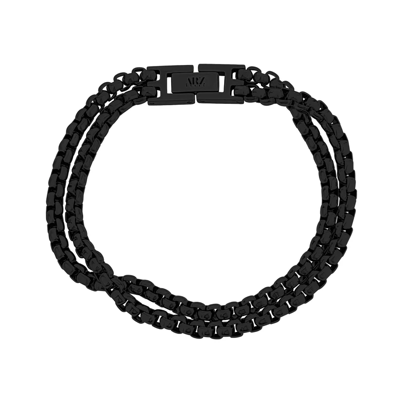Zweireihiges rundes Box-Link-Armband