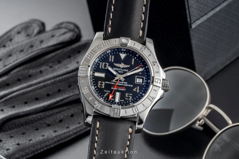 Breitling Avenger II GMT steel automatic men's watch A3239011/BC34 [2506396]