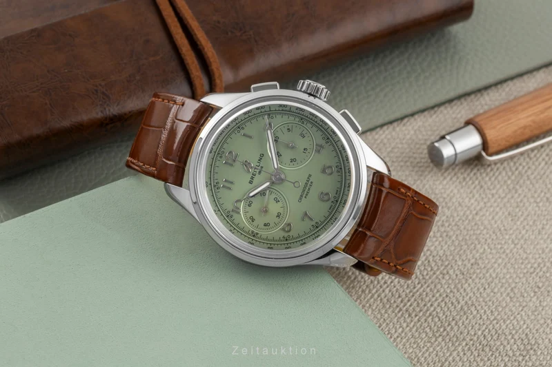 Breitling Premier chronograph steel manual winding men's watch AB0930D31L1P1 LP: 9300EUR [2604741]