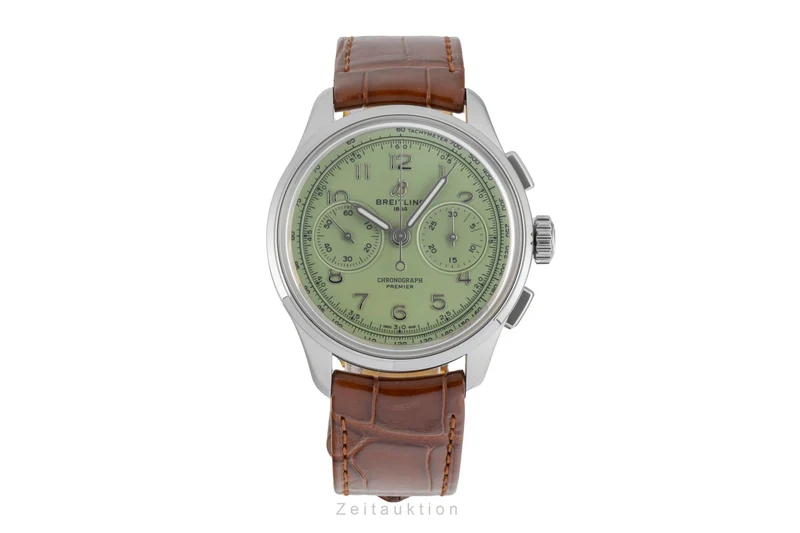 Breitling Premier chronograph steel manual winding men's watch AB0930D31L1P1 LP: 9300EUR [2604741]