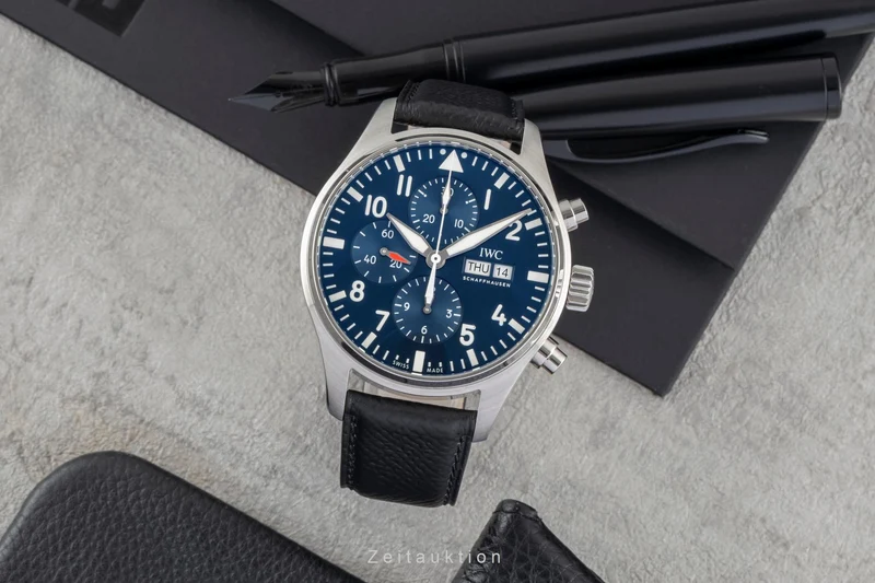 IWC Fliegerchronograph chronograph steel automatic men's watch IW377714 [2604633]