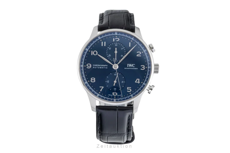 IWC Portugieser chronograph steel automatic men's watch IW371606 LP: 9100EUR [2604739]