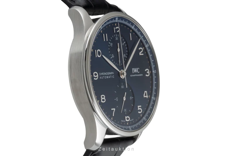 IWC Portugieser chronograph steel automatic men's watch IW371606 LP: 9100EUR [2604739]