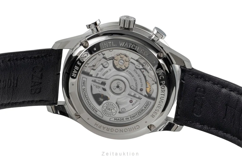 IWC Portugieser chronograph steel automatic men's watch IW371606 LP: 9100EUR [2604739]