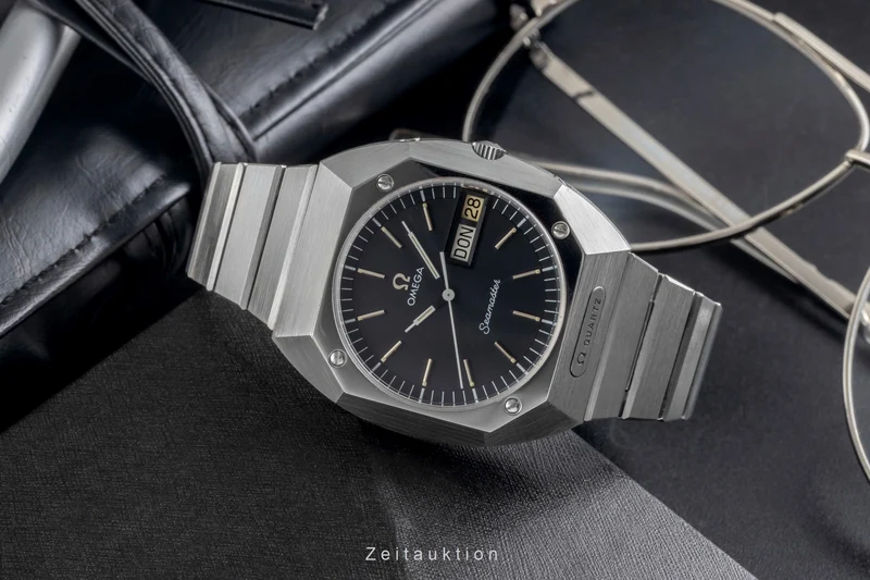 Omega Seamaster steel quartz men's watch ST 396.0840 Vintage [2604501]