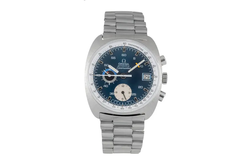 Omega Seamaster chronograph steel automatic men's watch ST 176.0007 Vintage [2604052]