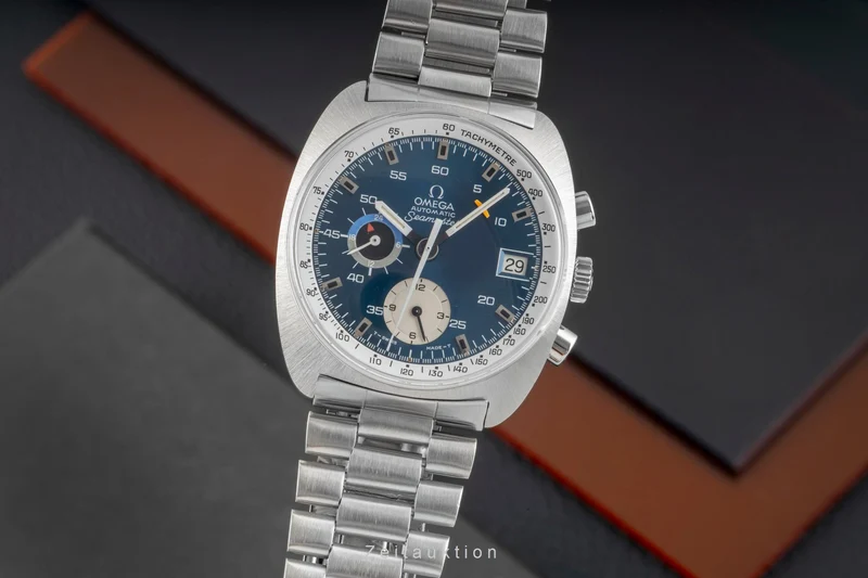 Omega Seamaster chronograph steel automatic men's watch ST 176.0007 Vintage [2604052]