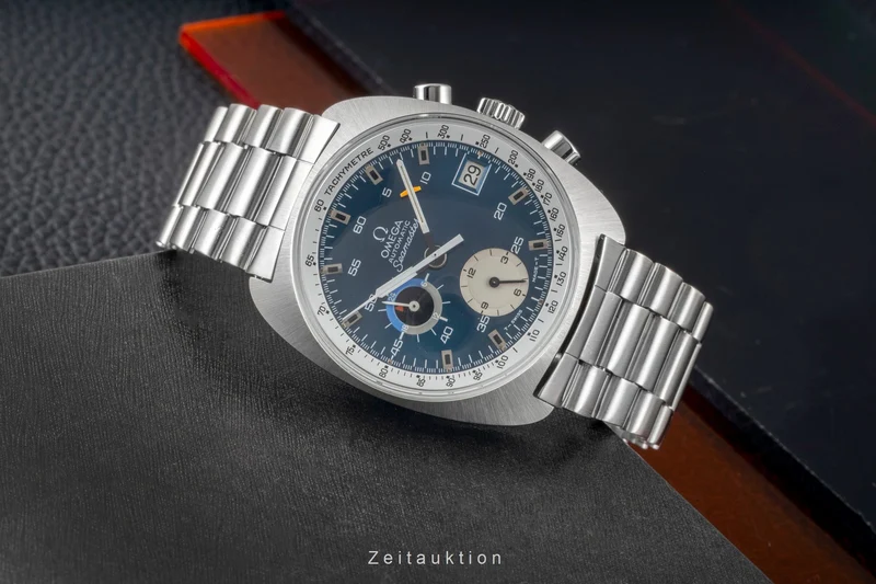 Omega Seamaster chronograph steel automatic men's watch ST 176.0007 Vintage [2604052]