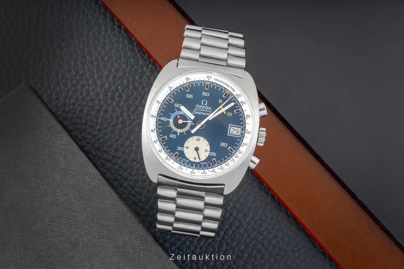 Omega Seamaster chronograph steel automatic men's watch ST 176.0007 Vintage [2604052]