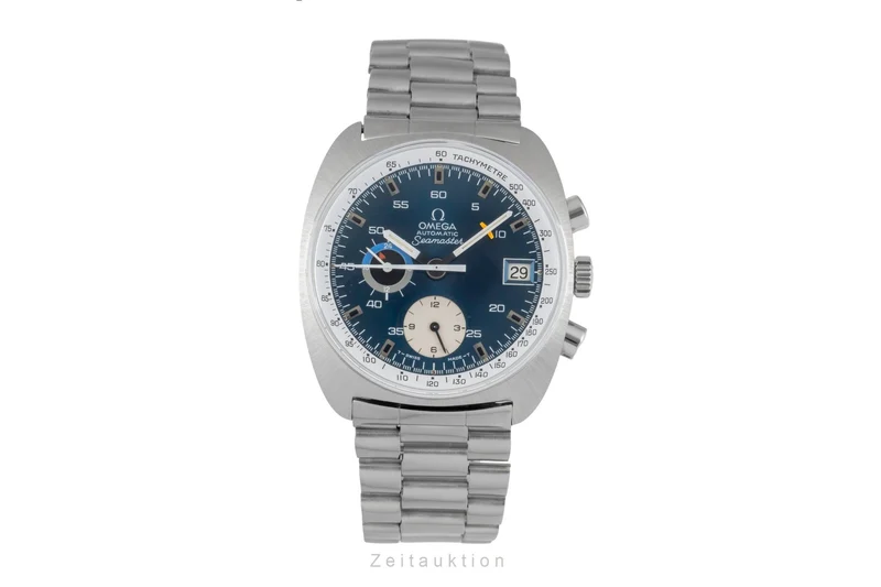 Omega Seamaster chronograph steel automatic men's watch ST 176.0007 Vintage [2604052]