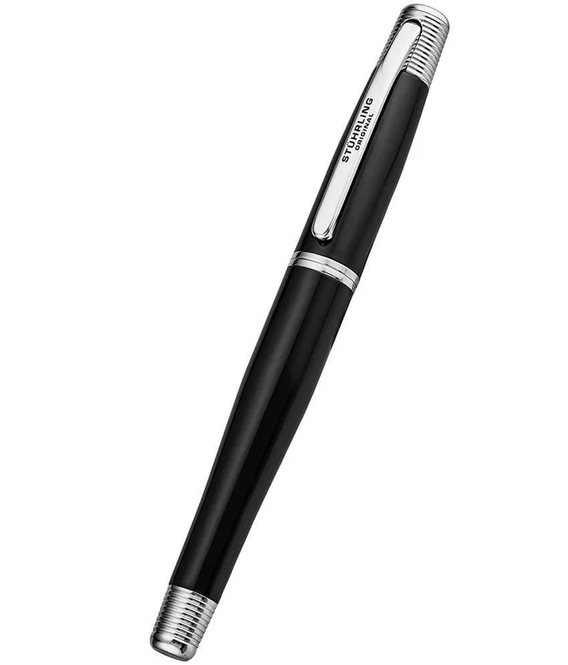 Gift Magna Black Stainless Steel Two-Piece Rollerball Pen