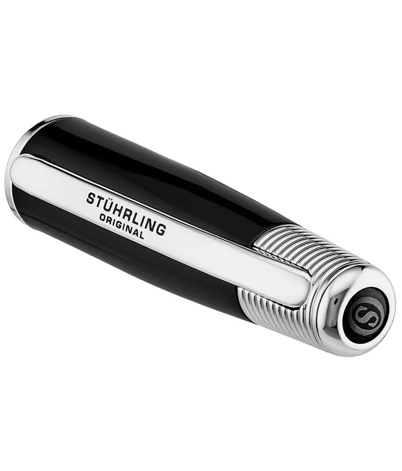 Gift Magna Black Stainless Steel Two-Piece Rollerball Pen