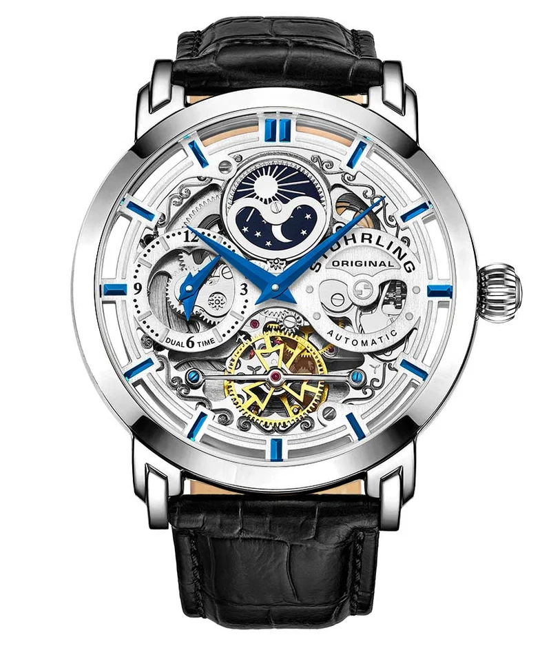 Stührling Automatic Dual Time Anatol, Depthmanster Automatic Diver with Signature Pen!