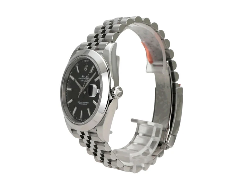 Rolex Datejust 41 Edelstahl 126300 Schwarz Jubile-Band