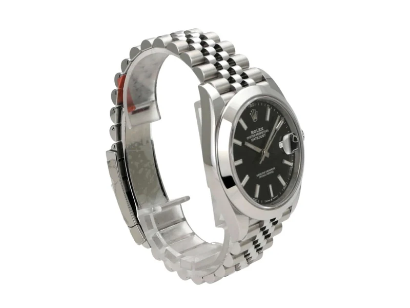 Rolex Datejust 41 Edelstahl 126300 Schwarz Jubile-Band