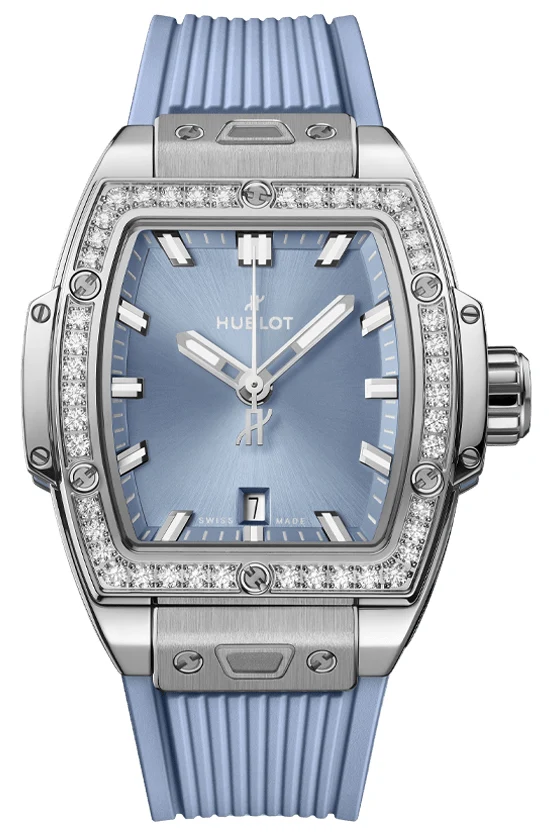 Hublot Spirit of Big Bang Steel Coal Blue Diamonds 32 mm