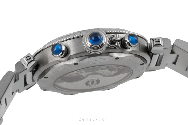 Cartier Pasha chronograph steel automatic men's watch W31030H3 [2604278]
